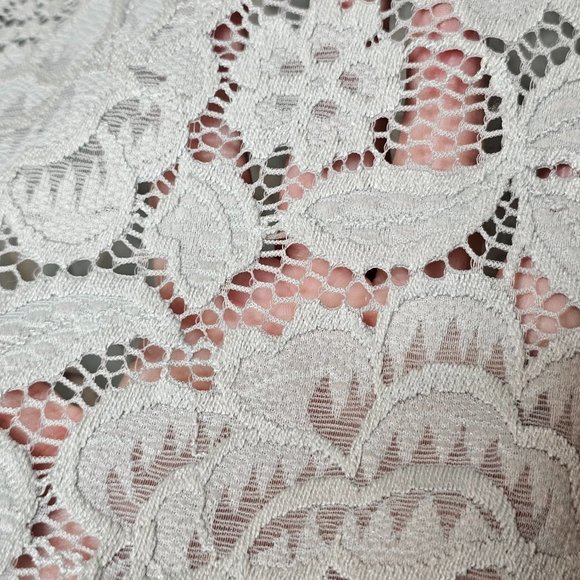 BHLDN Anthropologie Lace Short Sleeve Crop Top - Picture 6 of 9